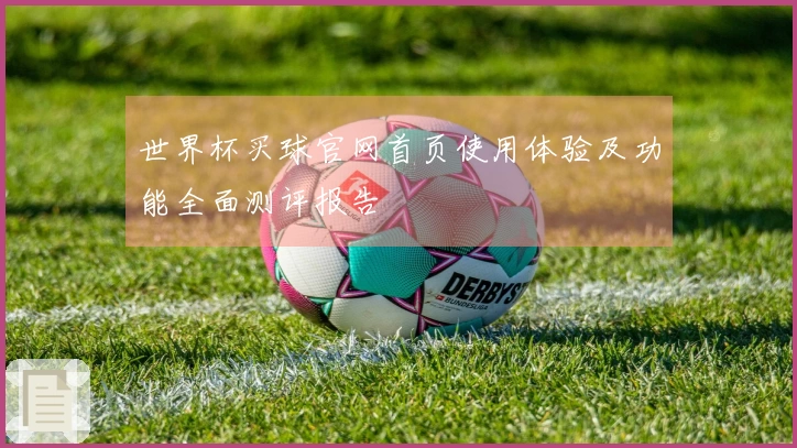 世界杯买球官网首页使用体验及功能全面测评报告